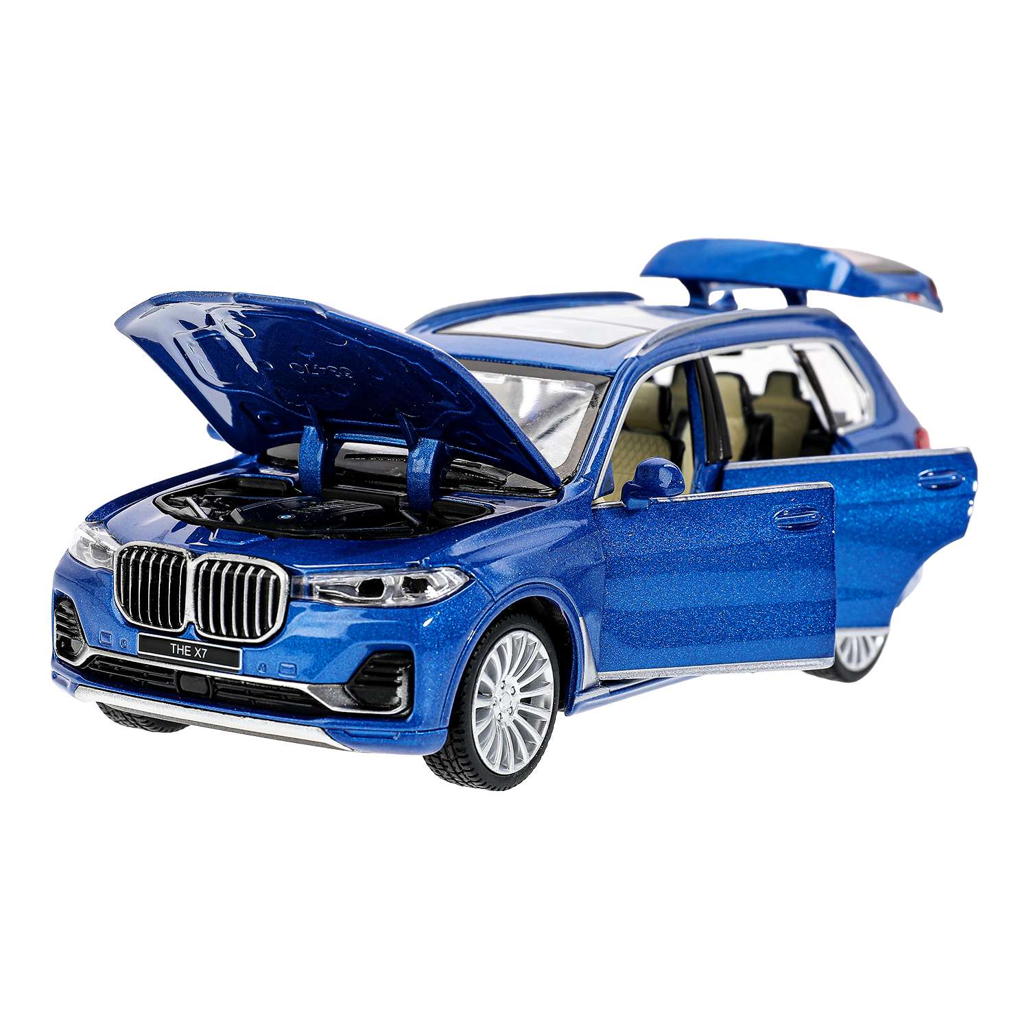 Автомобиль Технопарк BMW X7 синий 380125 - фото 4