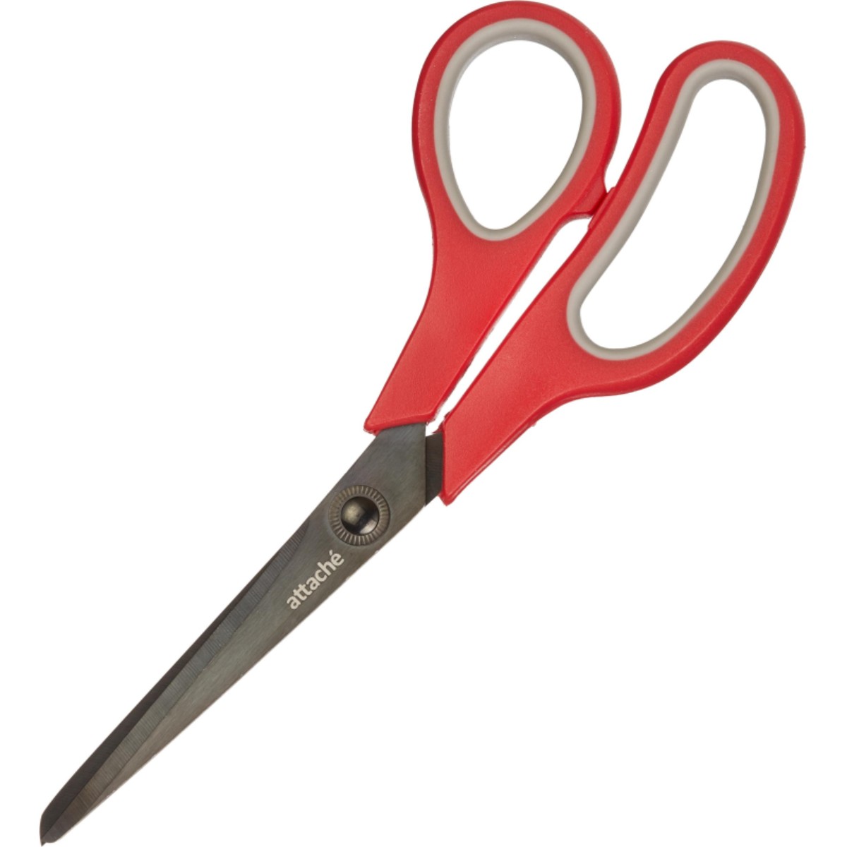 Ножницы Attache Comfort 190мм эргономическая ручка серый 2 шт - фото 1