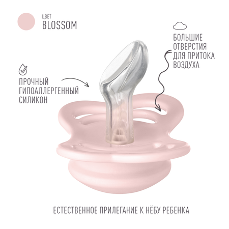 Соска-пустышка BIBS Couture Silicone Blossom 0+ месяцев