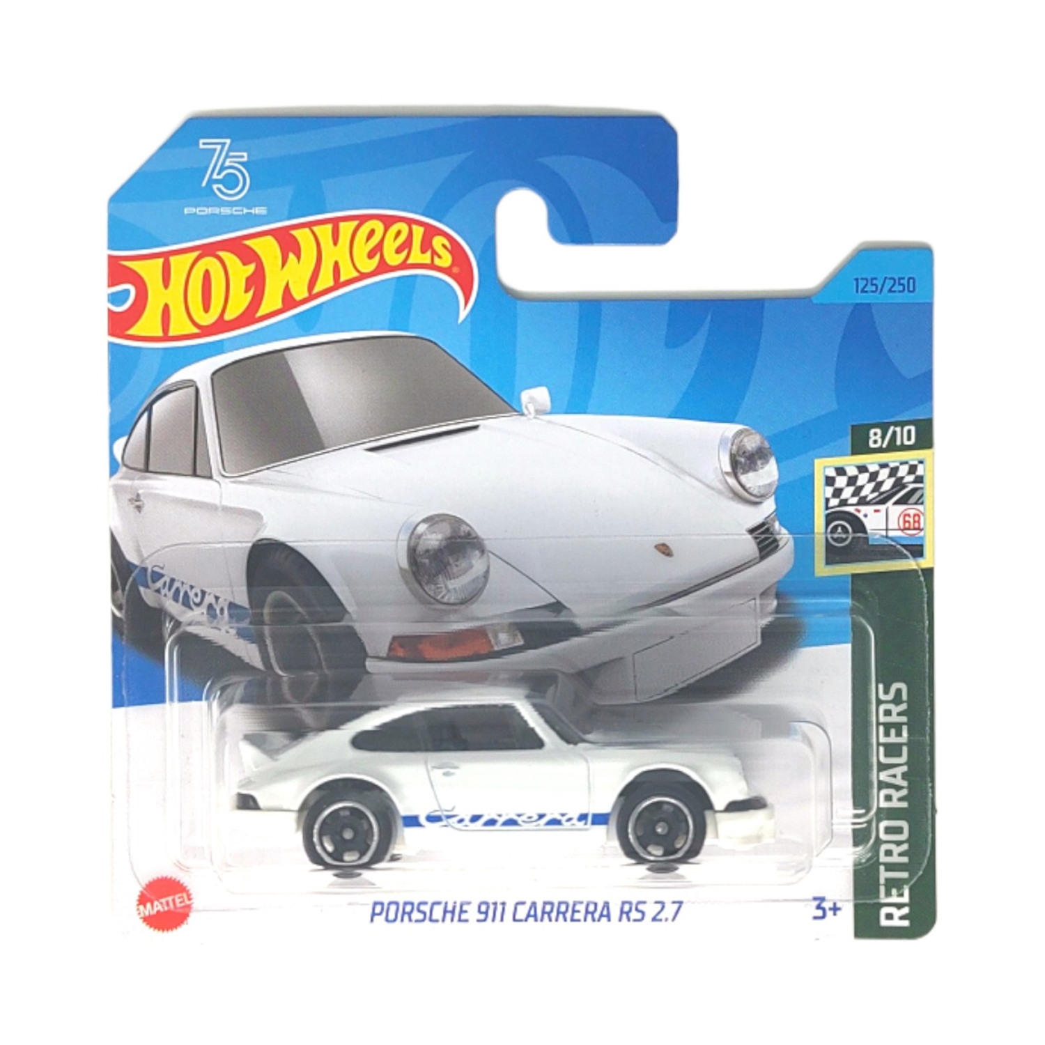 Игрушечная машинка Hot Wheels porsche 911 carrera rs 2.7 купить по цене 349  ₽ в интернет-магазине Детский мир