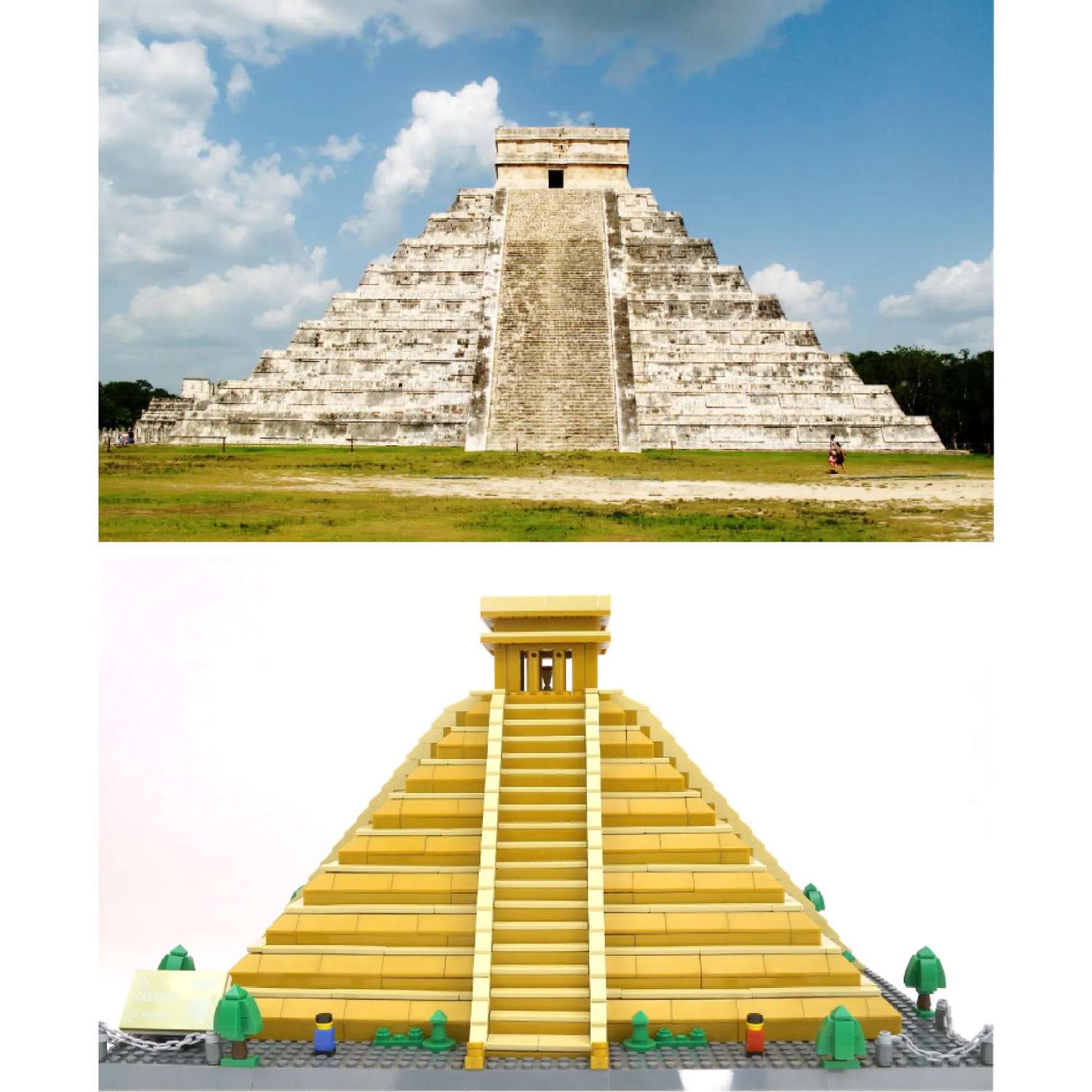 Архитектура мира Wange Мексика Эль-Кастильо-Кукулькан Пирамида майя 1340 шт. - фото 10