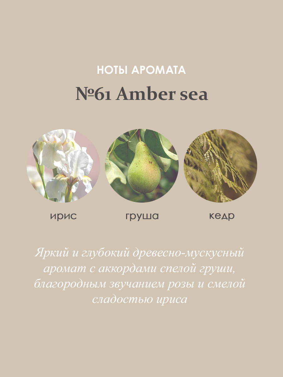 Ароматический диффузор Aroma Republic в стеклянном флаконе 90 мл №61 Amber sea - фото 3