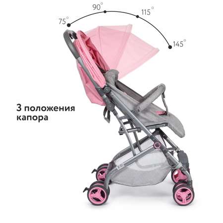 Коляска прогулочная Babyton Click Pink