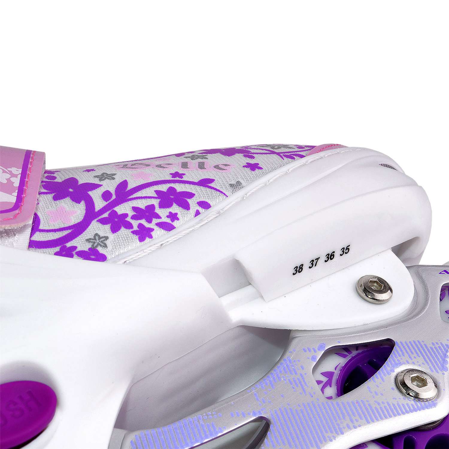 Раздвижные роликовые коньки Alpha Caprice BELL violet размер L 39-42 - фото 5