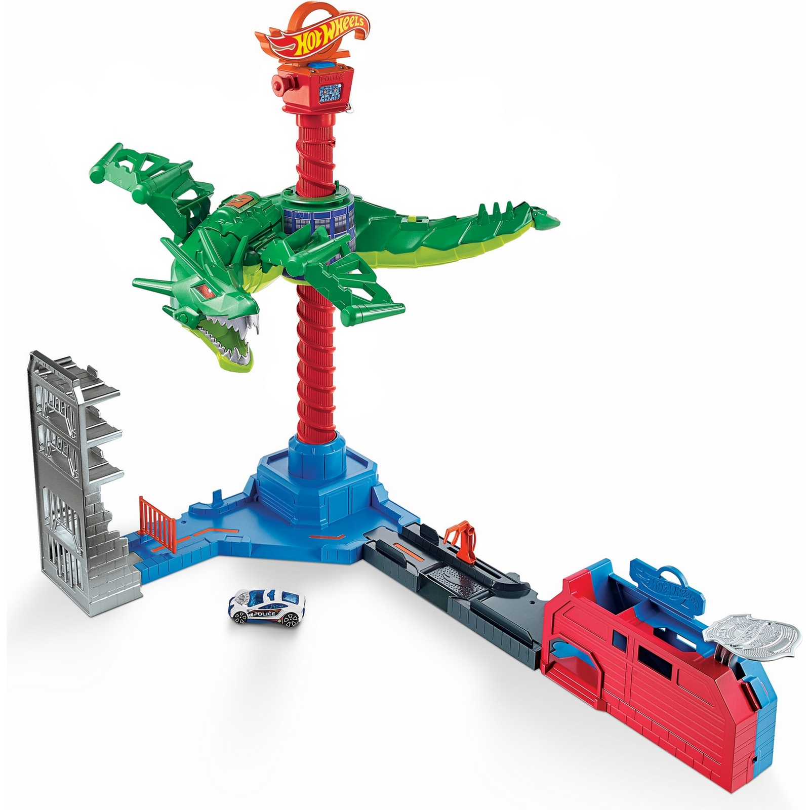 Трек Hot Wheels Воздушная атака дракона с пусковой установкой GJL13 - фото 1