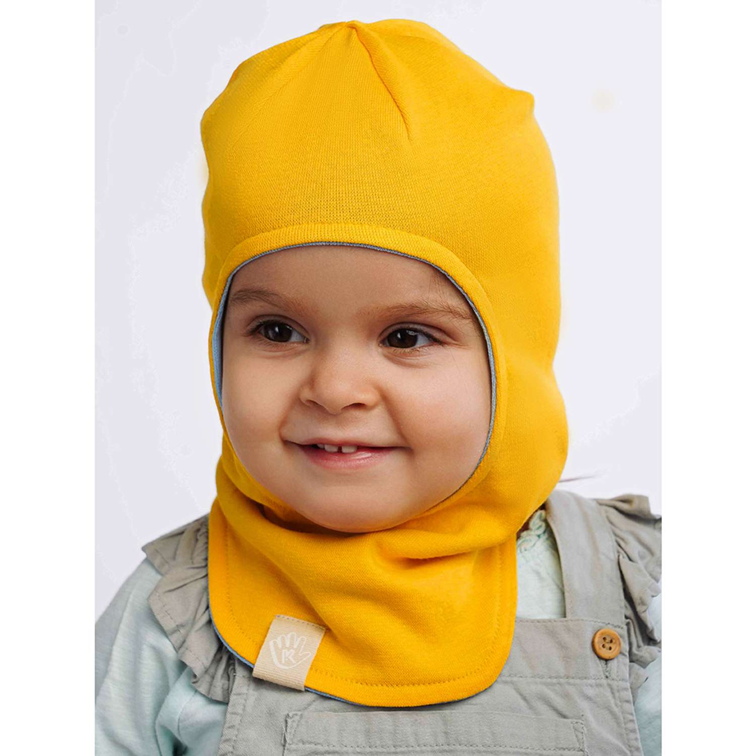 Шапка-шлем Prikinder U-A_221079 Цвет: Желтый/голубой - фото 7