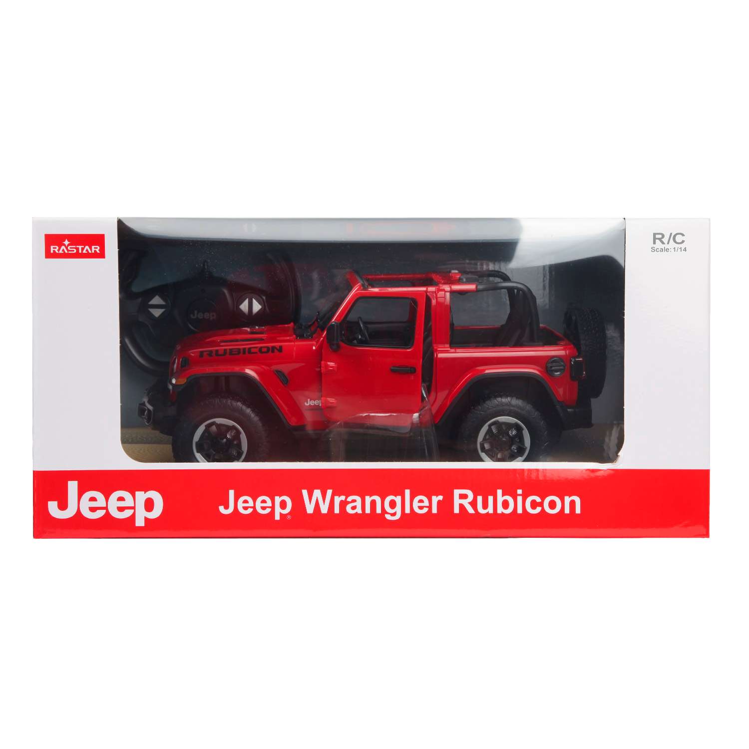 Машина Rastar РУ 1:14 Jeep Wrangler JL Красная 79400 - фото 2