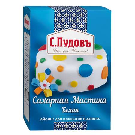 Мастика сахарная С. Пудовъ Белая 200 г