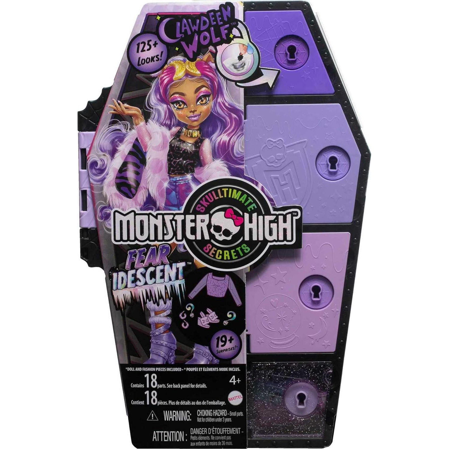 Кукла Monster High Skulltimate Secrets Series 2 Clawdeen HNF74 купить по  цене 4999 ₽ в интернет-магазине Детский мир