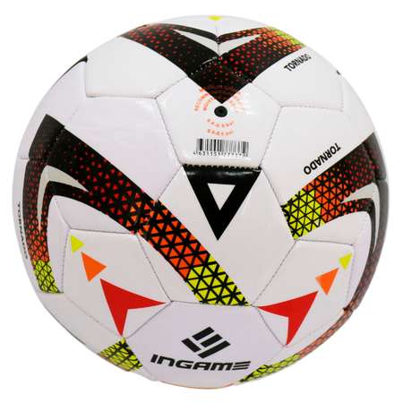 Мяч футбольный InGame Tornado №5 оранжевый