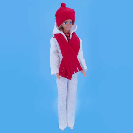 Комплект одежды Модница для куклы 29 см из синтепона 1404 белый