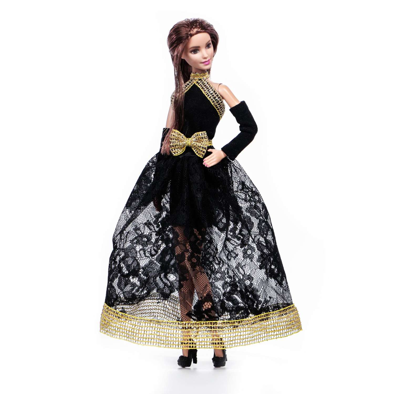 Одежда для кукол типа Барби VIANA 128.30.3 черный/золотой 128.30.3 - фото 2