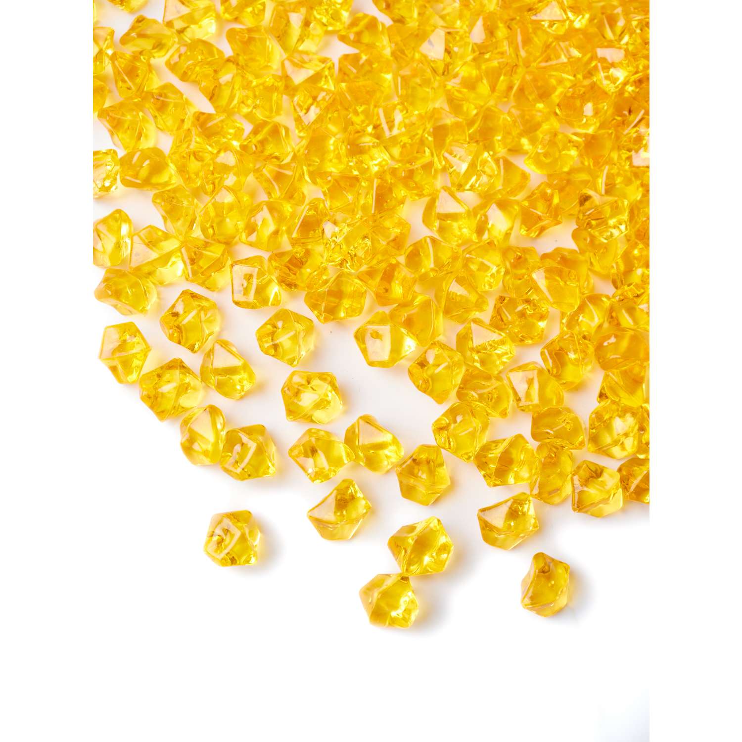 Камни декоративные из акрила Color Si Желтый 150 шт 11*14 мм - фото 2