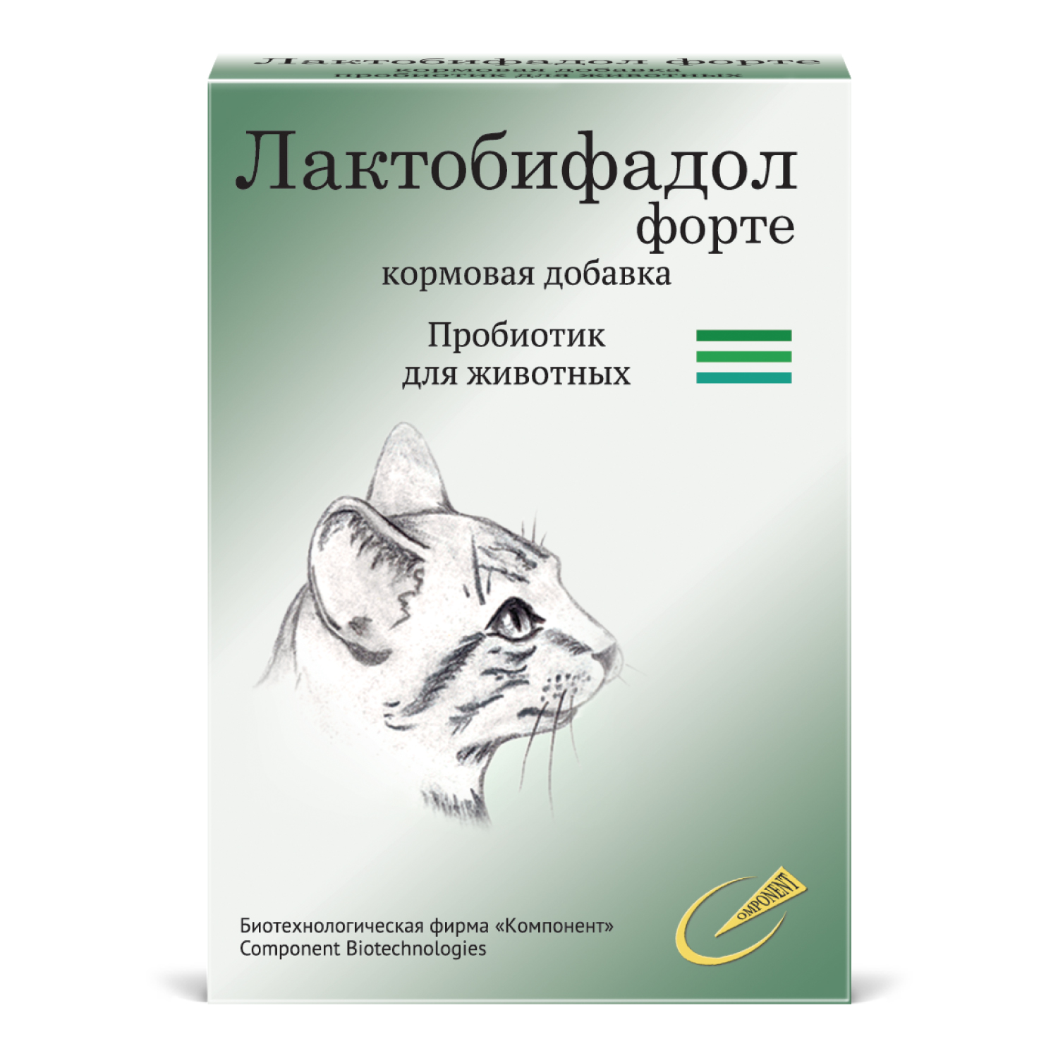 Симбиотик для кошек Компонент Лактобифадол Форте порошок 50г купить по цене  237 ₽ с доставкой в Москве и России, отзывы, фото