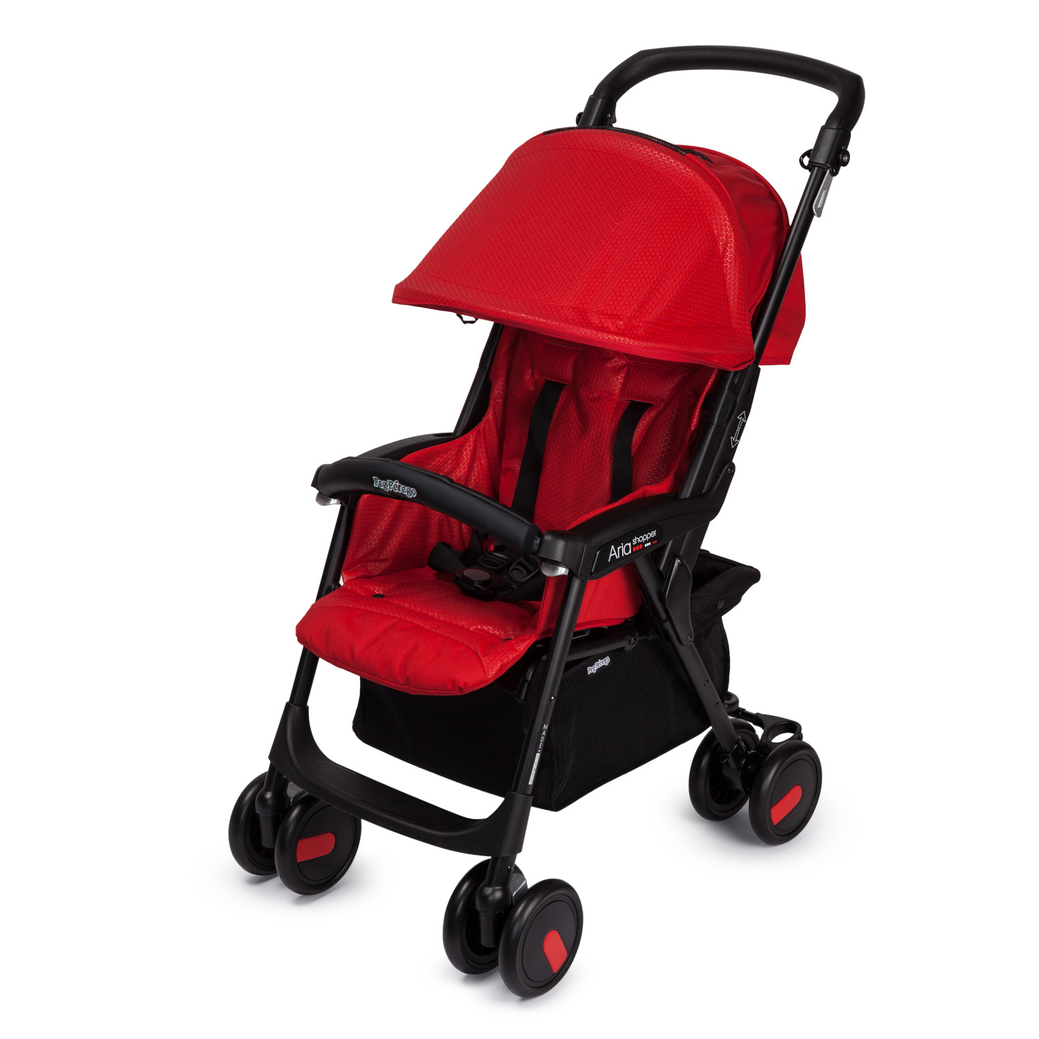 Прогулочная коляска Peg-Perego Aria Shopper Mod Red без чехла - фото 1