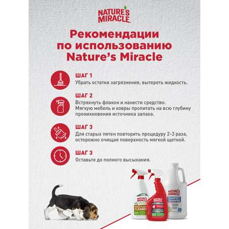 Уничтожитель пятен и запахов Natures Miracle Advanced для кошек с усиленной формулой 946мл