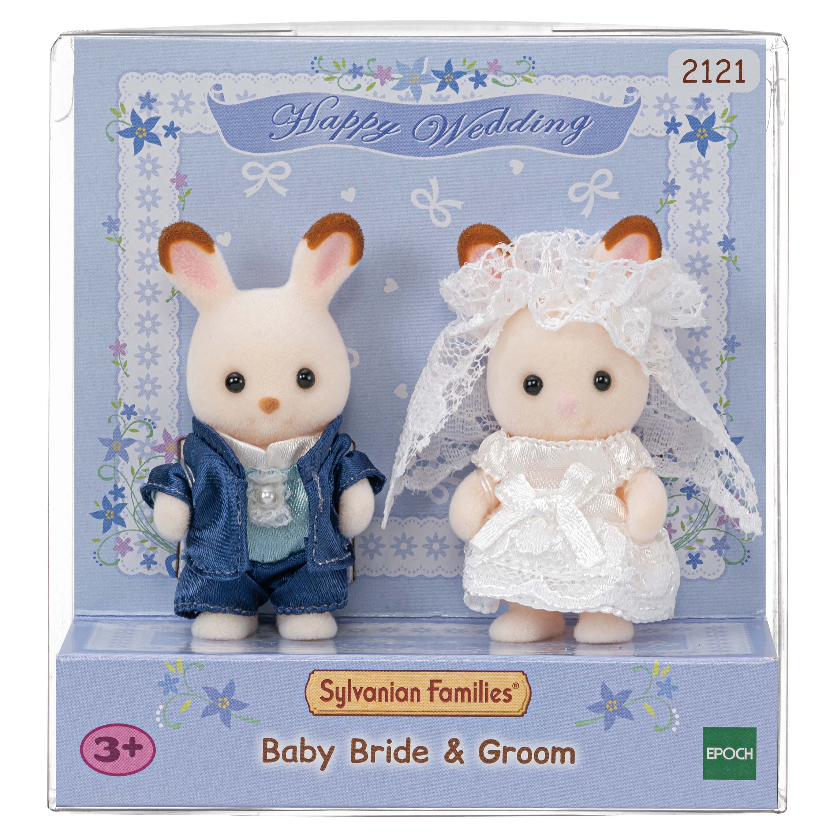 Набор Sylvanian Families Малыши в костюмчиках невесты и жениха 2121 купить  по цене 799 ₽ в интернет-магазине Детский мир