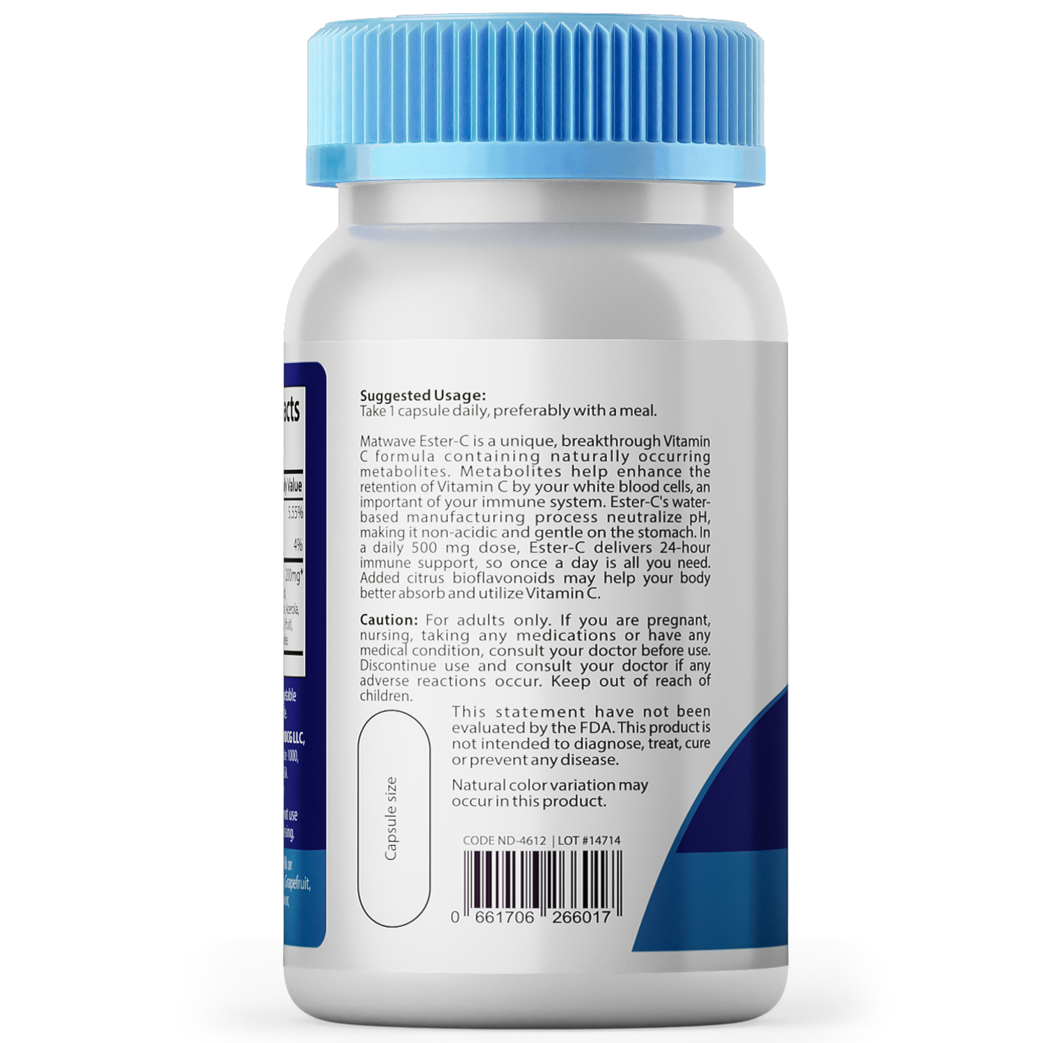 Витамин С Matwave Ester-C Эстер С 500 mg 60 капсул комплект 2 упаковки - фото 6