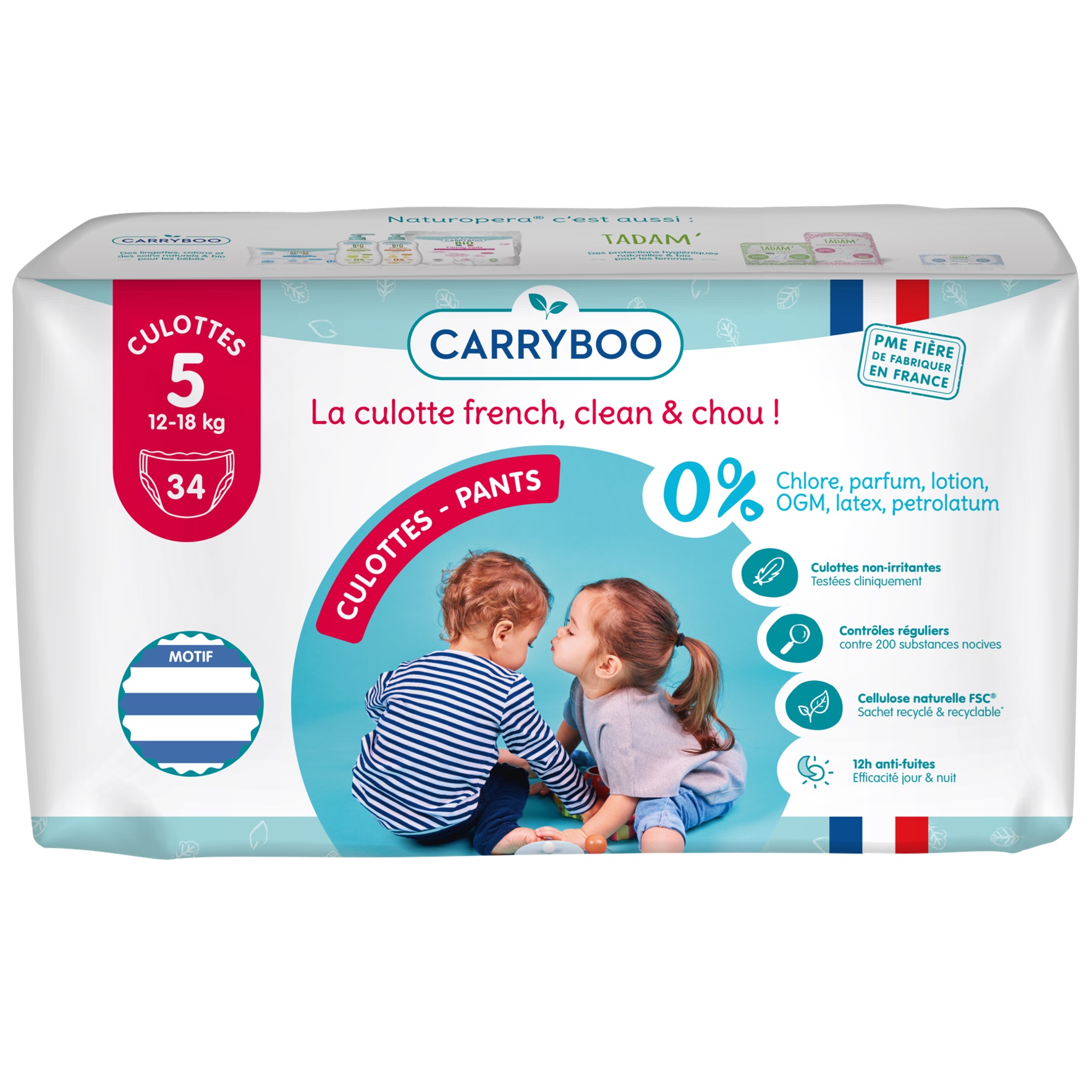 Подгузники-трусики CARRYBOO T5 Junior 12-20 кг 34 шт - фото 1