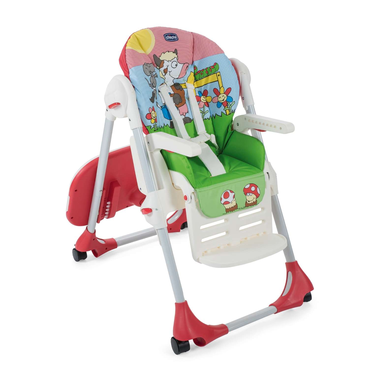 стульчик для кормления chicco polly 2in1