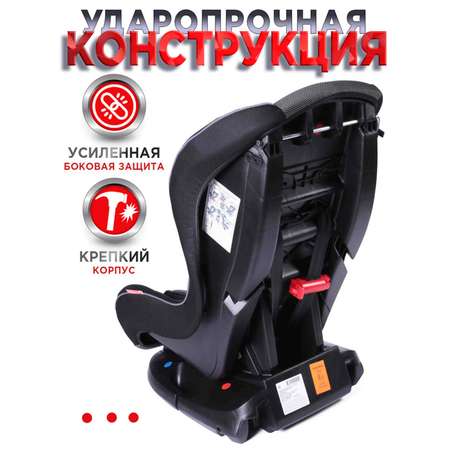 Автокресло BabyCare Rubin черный серый 1004