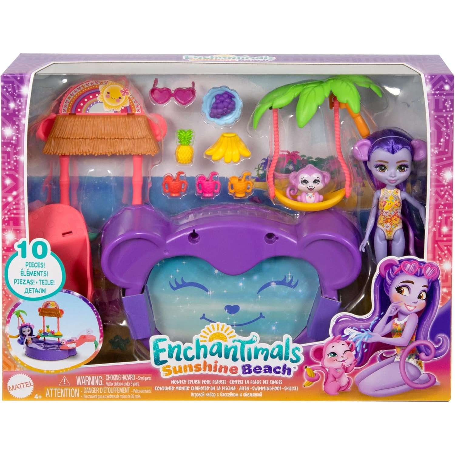 Кукла мини Enchantimals Тропический бассейн HTW73 - фото 6
