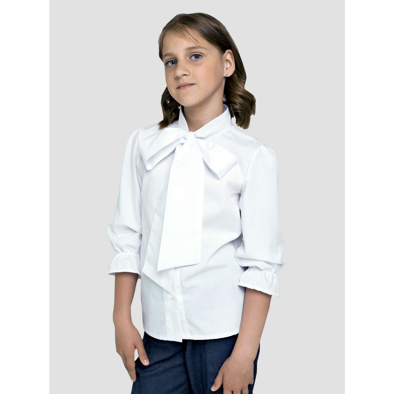 Блузка IRINA EGOROVA BL-Kids-Bantik_белый - фото 1
