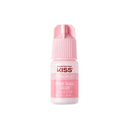 Клей для ногтей Kiss супер стойкий Розовый 3g BK139C