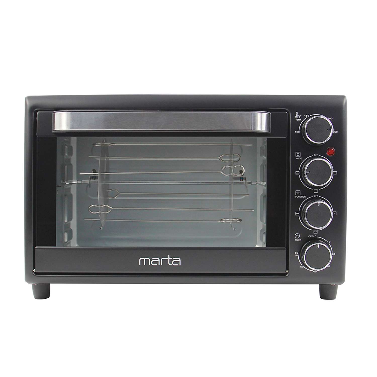 Мини-печь MARTA MT-EO4299A духовой шкаф/черный жемчуг - фото 15