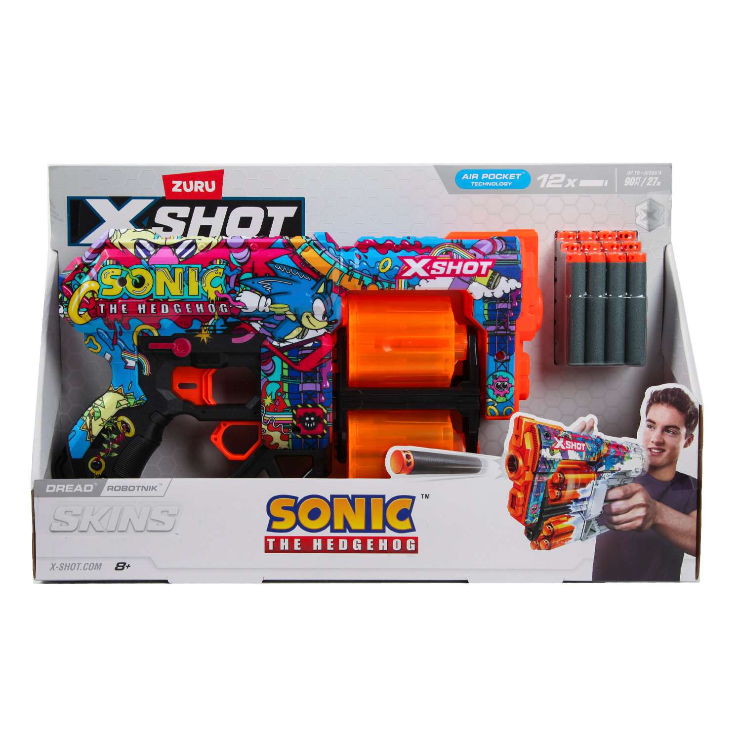 Набор для стрельбы X-shot Skins Dread Sonic в ассортименте 36583 - фото 3