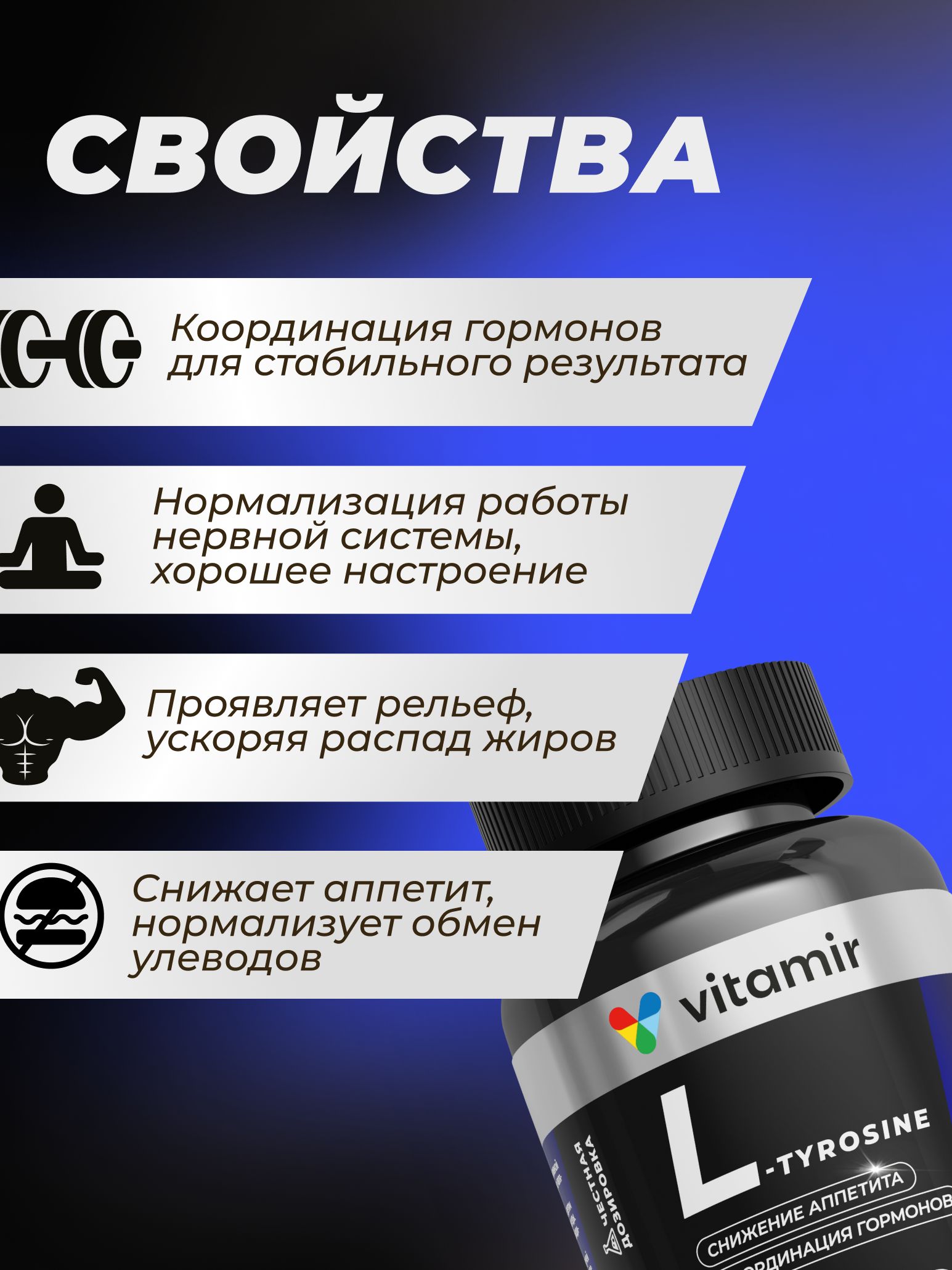 БАД моно-и-мульти-аминокислота VITAMIR Аргинин - фото 2