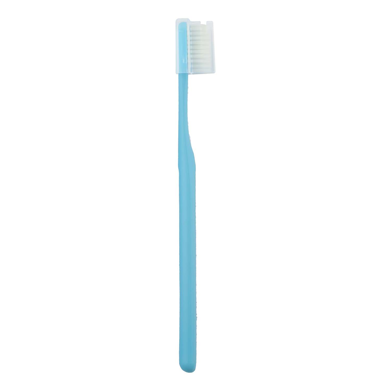 Зубная щетка DENTAL CARE c частицами серебра двойной средней жесткости и мягкой щетиной цвет нежный голубой - фото 1