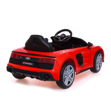 Электромобиль Sima-Land AUDI R8 SPYDER EVA колёса кожаное сидение цвет красный