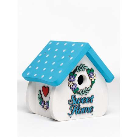Скворечник Sweet home WOODING design набор с красками