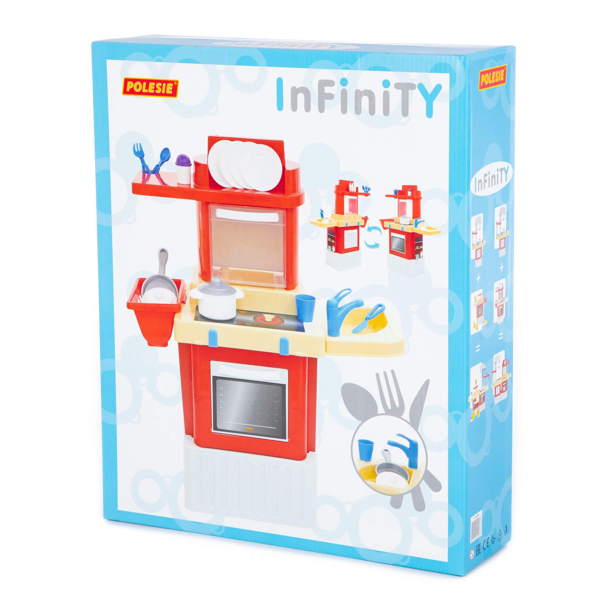 Игровой набор Полесье детская кухня с игрушечной посудой INFINITY basic - фото 5