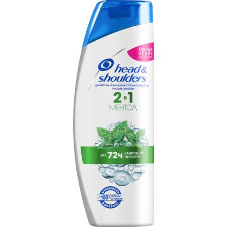 Шампунь Head and Shoulders 2в1 Ментол 200мл