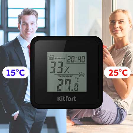 Часы с термометром KITFORT КТ-3302