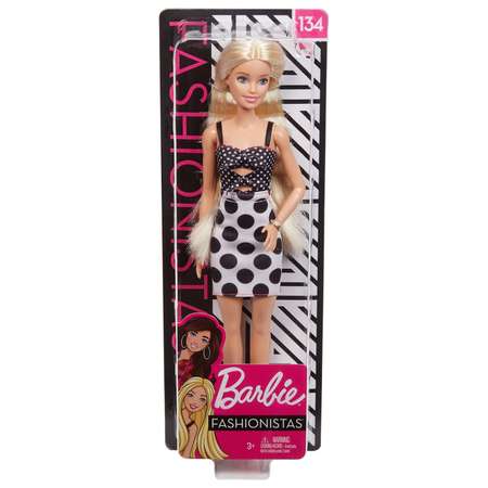 Кукла Barbie Игра с модой Блондинка в платье GHW50