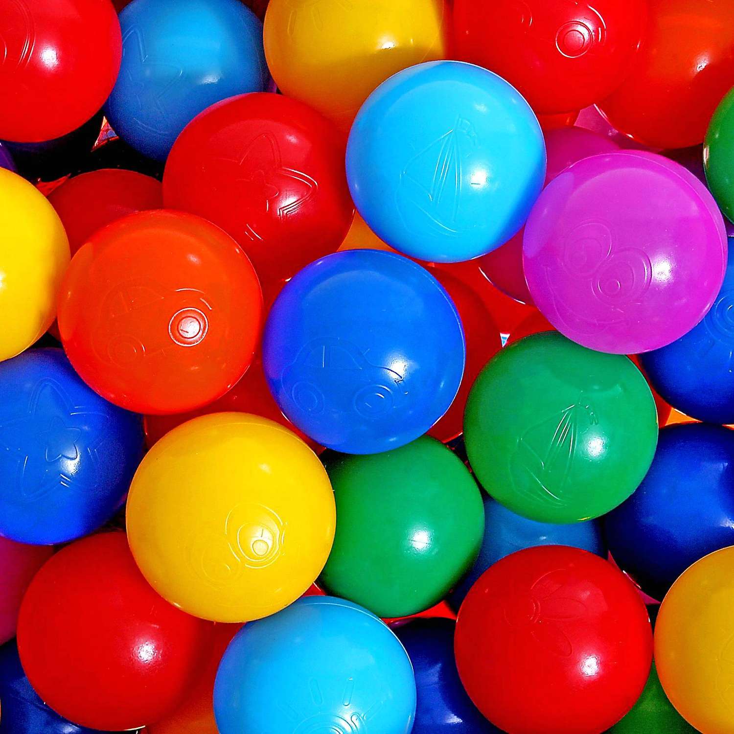 Шарики для сухого бассейна Соломон с рисунком диаметр шара 7 5 см набор 210 штук разноцветные - фото 9