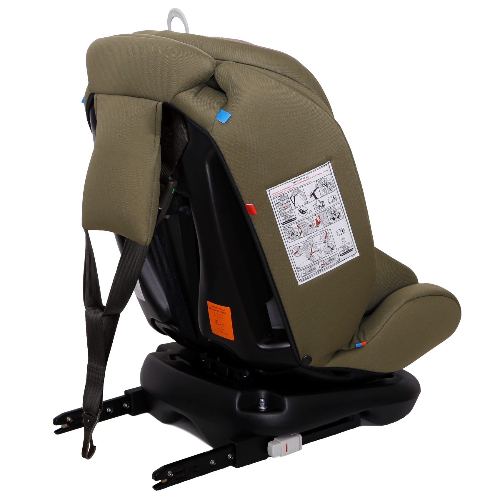 Детское автокресло Еду-Еду KS 360 ISOFIX гр.0+/I/II/III серия Level One dark green - фото 5