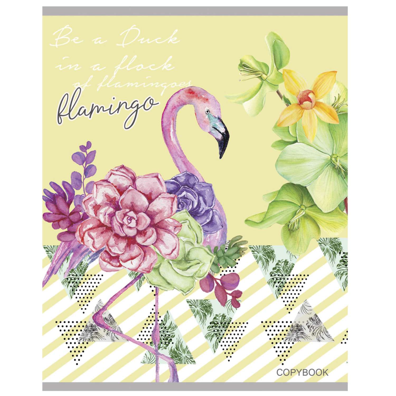 Тетрадь Prof Press Фламинго и цветы А5 Клетка 48л в ассортименте 48-5653 - фото 6