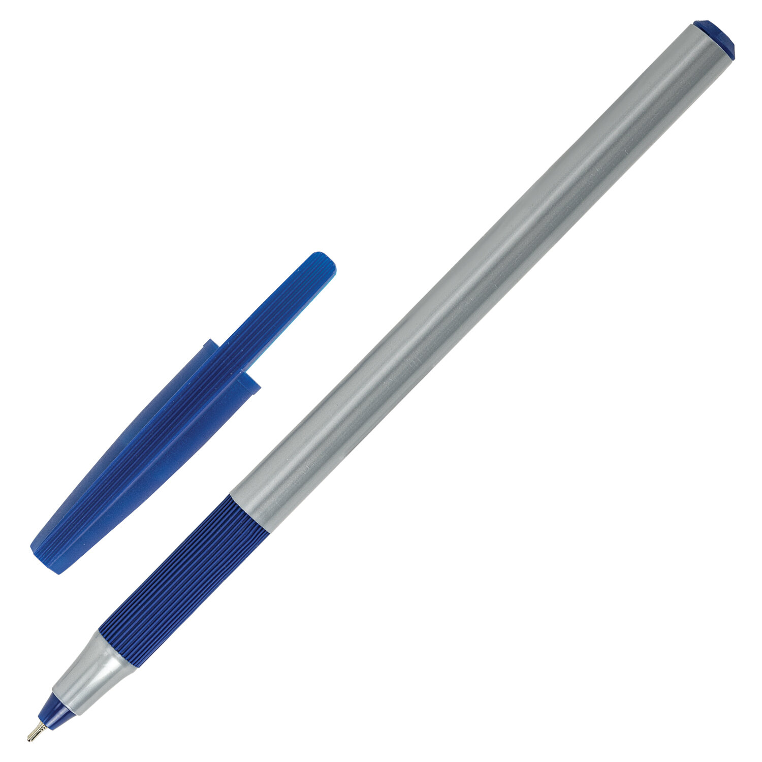 Ручки Brauberg шариковые синие набор 12 шт тонкие для школы - фото 5