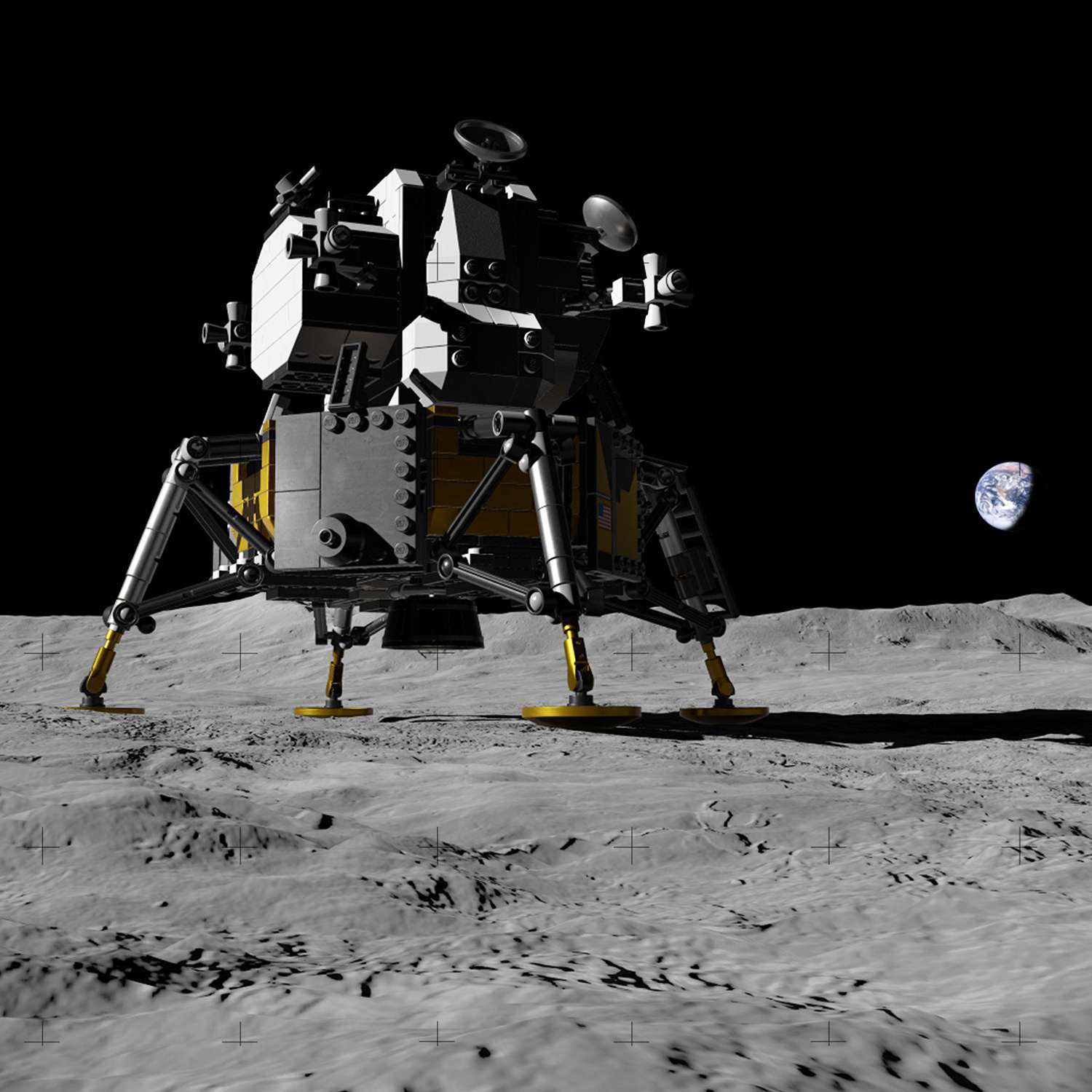 Конструктор LEGO Creator Expert Лунный модуль корабля Апполон 11 НАСА 10266 - фото 8