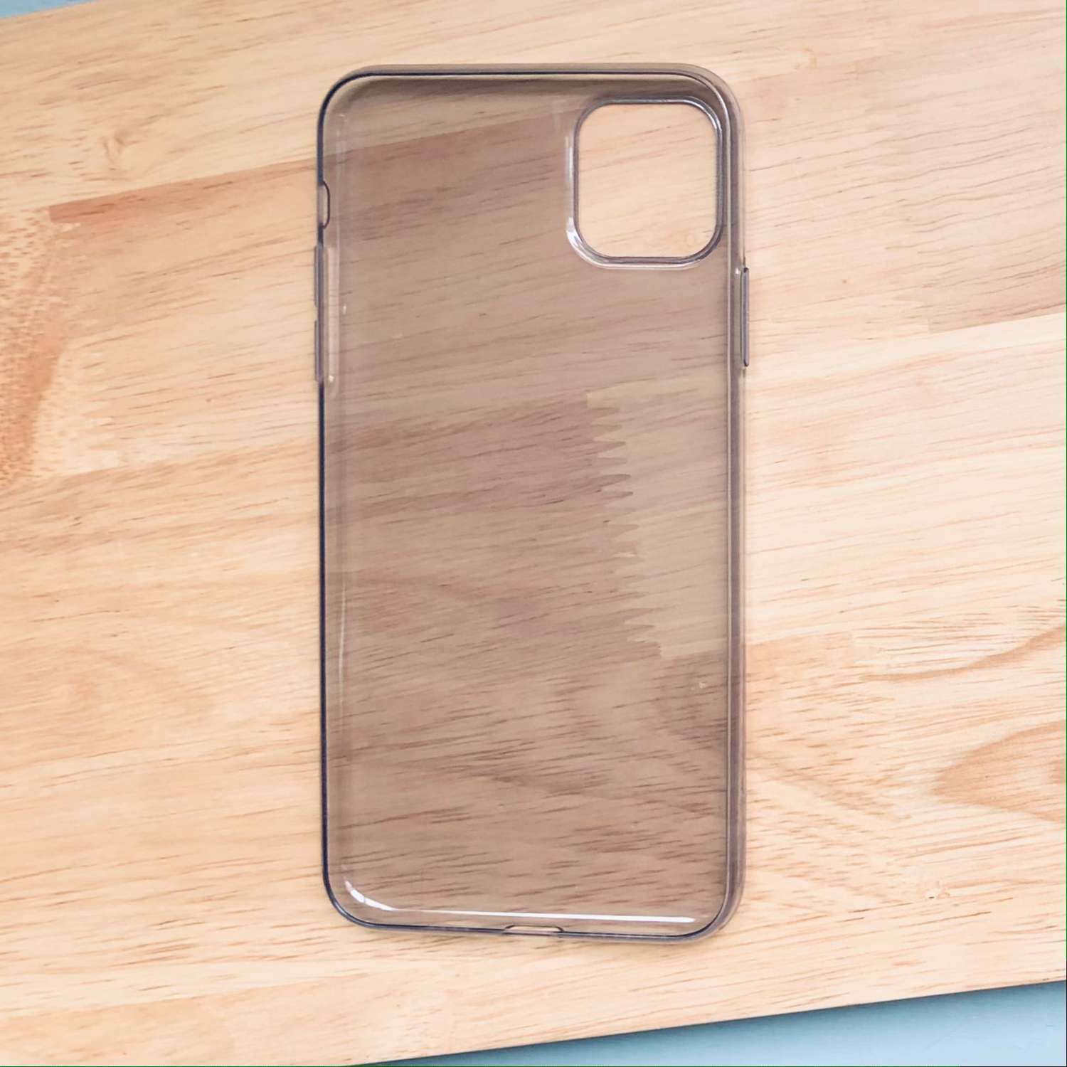 Чехол силиконовый Borofone Anti-Fall прозрачный темный / тонированный плотный на iPhone 11 - фото 3