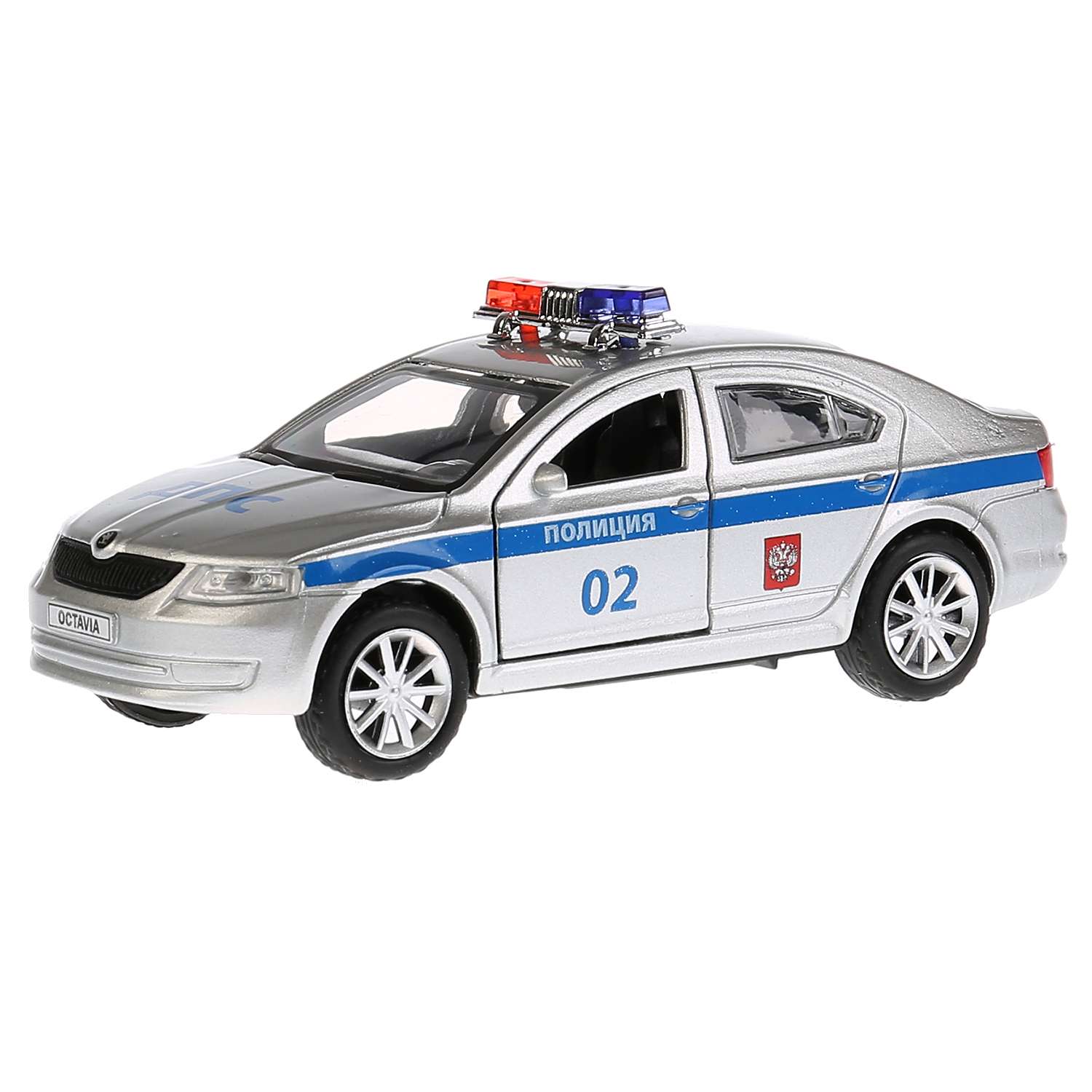 Машина Технопарк Skoda Octavia Полиция 259362 259362 - фото 1