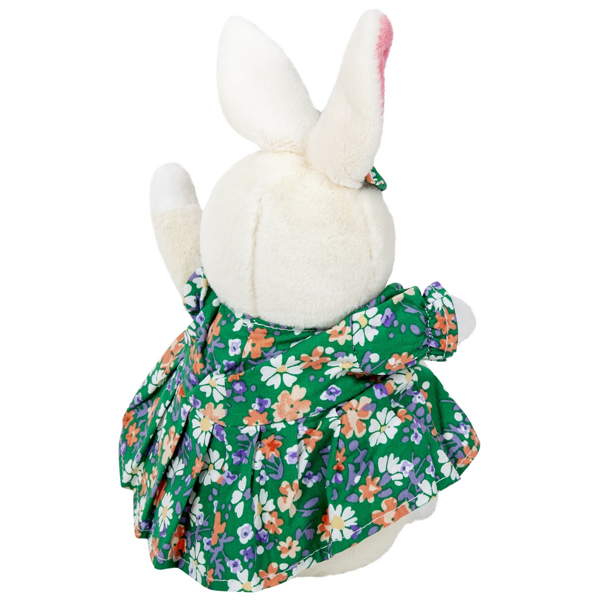 Игрушка мягкая Bebelot Зайчишка в зелёном платье 17 см - фото 3
