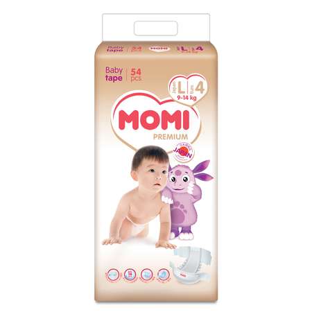 Подгузники Momi Premium 54 шт. L