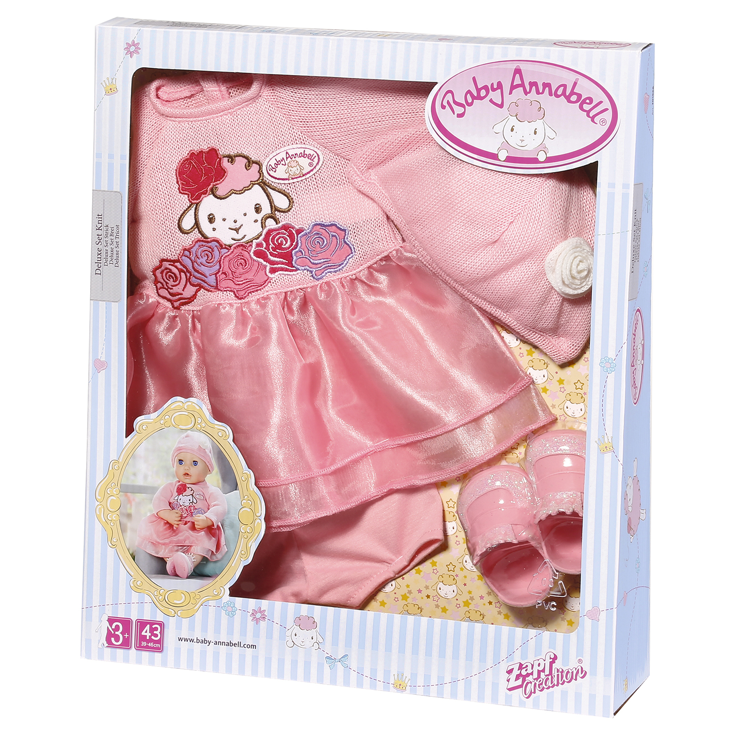 Одежда для кукол Zapf Creation Baby Annabell вязанная 4предмета 701-966 701-966 - фото 3