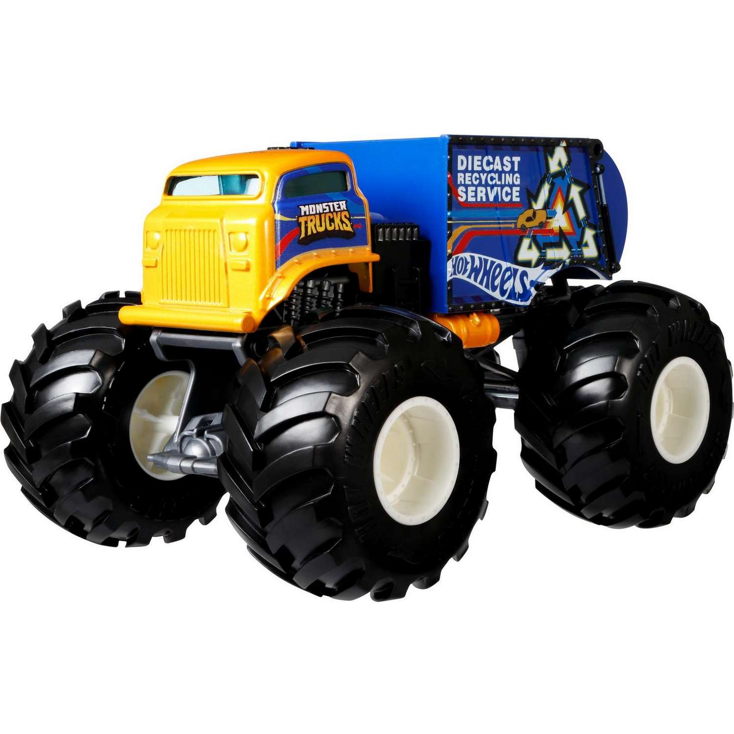 Машинка Hot Wheels Monster Trucks большой Вилл Трэш Ит Олл GTJ43 FYJ83 - фото 1