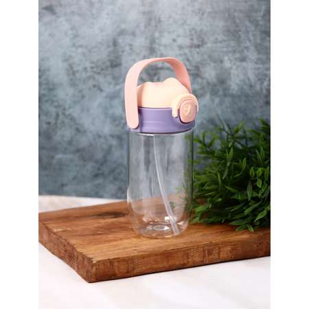 Бутылка для воды спортивная iLikeGift Funny bunny pink 650 мл